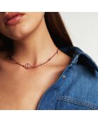 Collier Peace & Love Bonzey rose