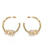 Boucles d'oreilles créoles Carmelles/Blanches