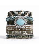 Bracelet manchette Greanpeace kaki