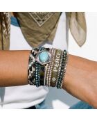 Bracelet manchette Greanpeace kaki