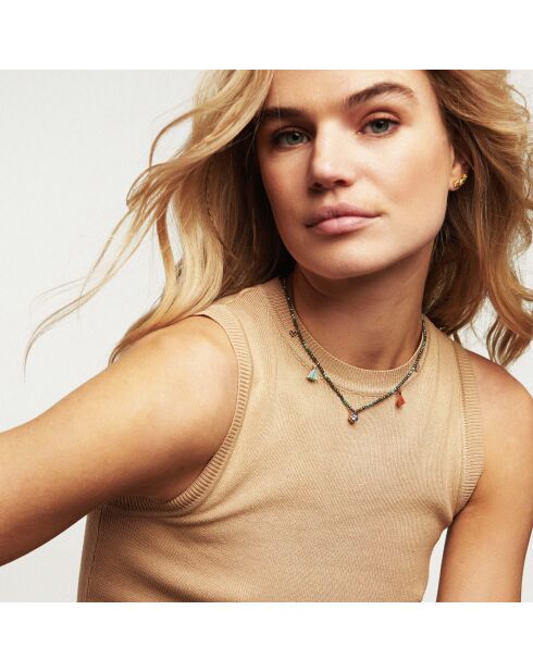Collier fin Yoyo gris