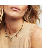 Collier fin Yoyo gris