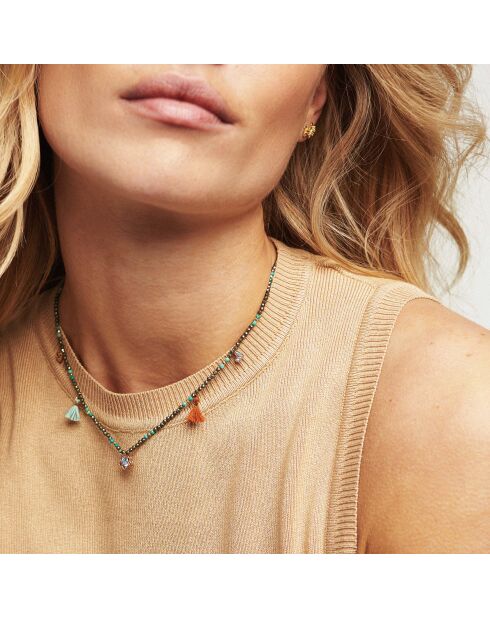 Collier fin Yoyo gris