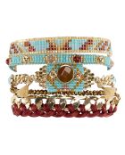 Bracelet manchette Destiny turquoise