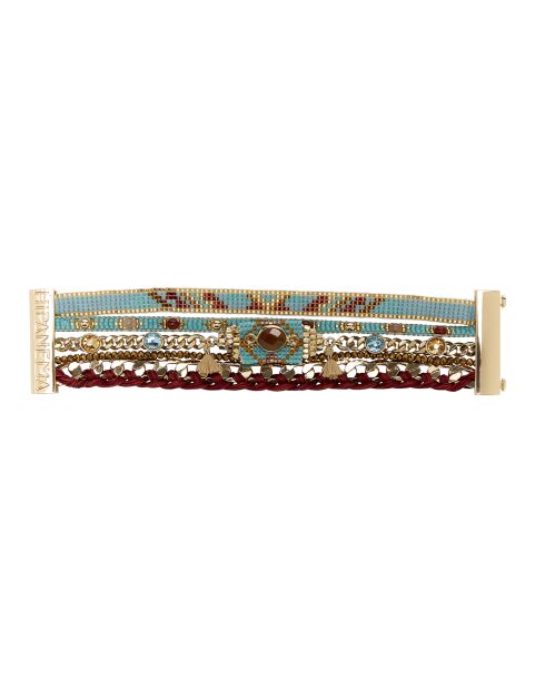 Bracelet manchette Destiny turquoise