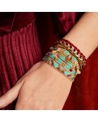 Bracelet manchette Destiny turquoise