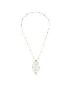 Collier pendentif perles Merange blanc