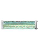 Bracelet manchette Aqua turquoise