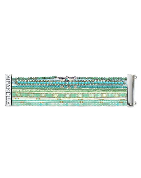 Bracelet manchette Aqua turquoise