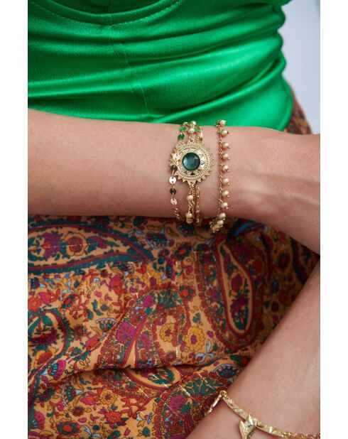 Bracelet manchette Magic bleu