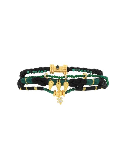Bracelet manchette Bosphore noir