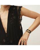 Bracelet manchette Bosphore noir