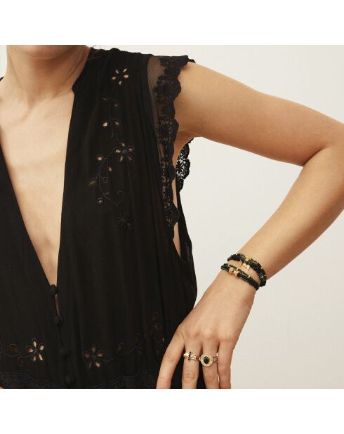 Bracelet manchette Bosphore noir