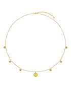 Collier peace & love Serenity jaune