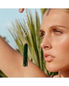 Collier chaîne avec pendentif cascade de perles Mila vert