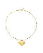 Collier chaîne avec pendentif central Loveme doré