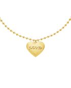 Collier chaîne avec pendentif central Loveme doré