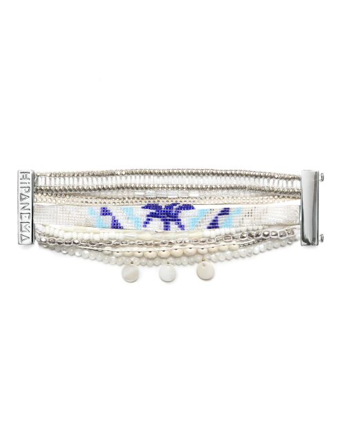 Bracelet manchette Honolulu blanc