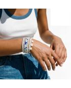 Bracelet manchette Honolulu blanc