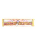Bracelet manchette camelia rose