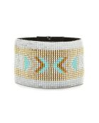 Bracelet manchette Hopis argenté