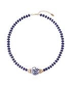 Collier de perles Doudi bleu