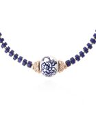 Collier de perles Doudi bleu