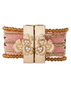 Bracelet manchette Eternity rose