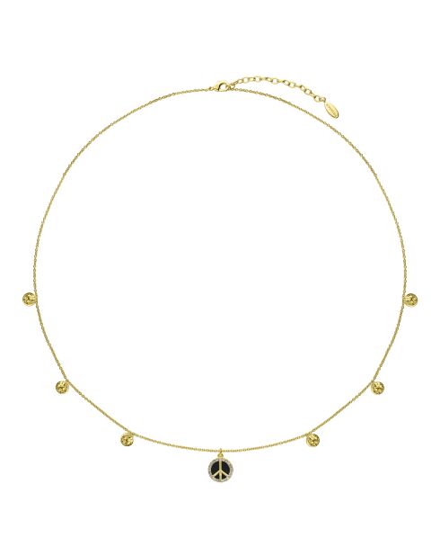 Collier peace & love Serenity noir