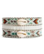 Bracelet manchette Monatwin turquoise