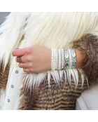 Bracelet manchette Monatwin turquoise
