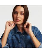 Collier Peace & Love Bonzey blanc