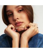 Collier Peace & Love Bonzey blanc