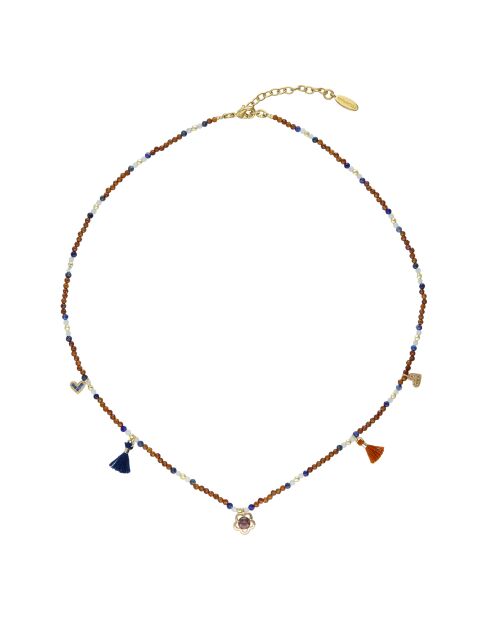 Collier fin Yoyo multicolore