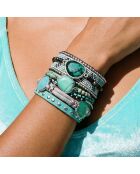 Bracelet manchette Atlantis turquoise