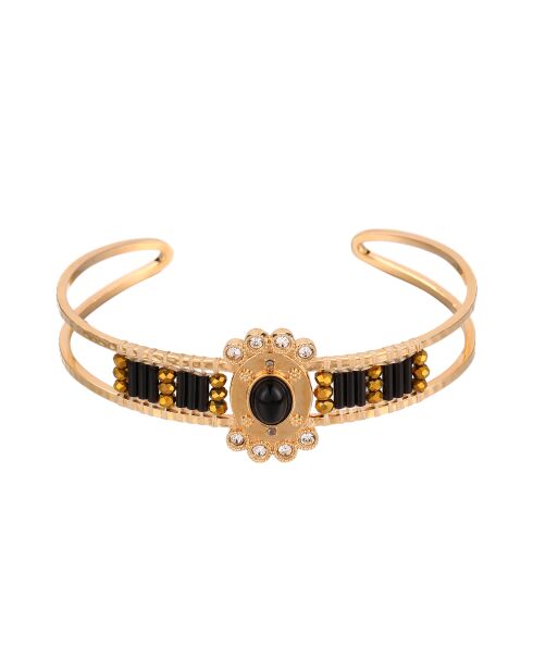 Bracelet jonc Brilliant noir