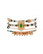 Bracelet manchette Karmelia vert