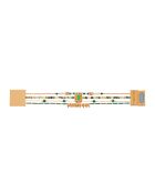 Bracelet manchette Karmelia vert