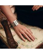Bracelet manchette Santafe argenté