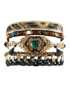 Bracelet manchette Destiny noir