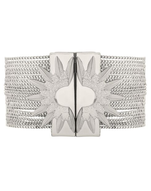 Bracelet manchette Forever argenté