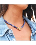 Collier chaîne Malena bleu