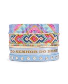 Bracelet manchette Caracas bleu
