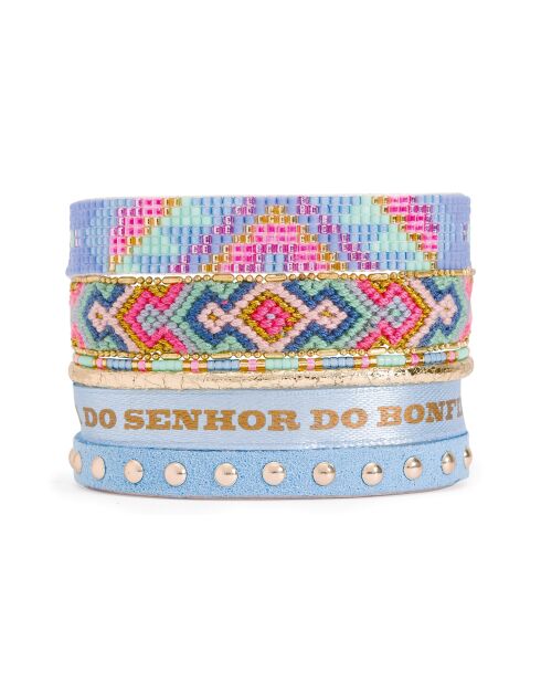 Bracelet manchette Caracas bleu