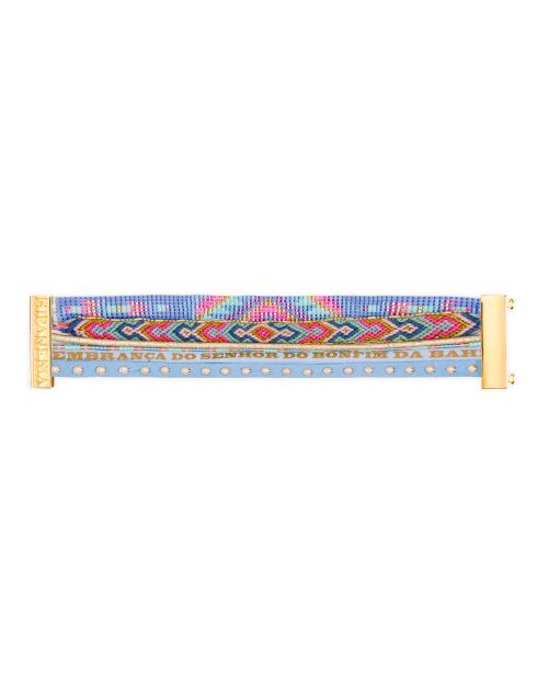 Bracelet manchette Caracas bleu