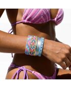 Bracelet manchette Caracas bleu