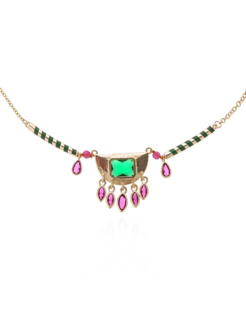 Collier chaîne avec pendentif Nikole vert