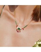 Collier chaîne avec pendentif Nikole vert