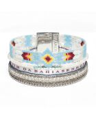 Bracelet manchette Maldives turquoise