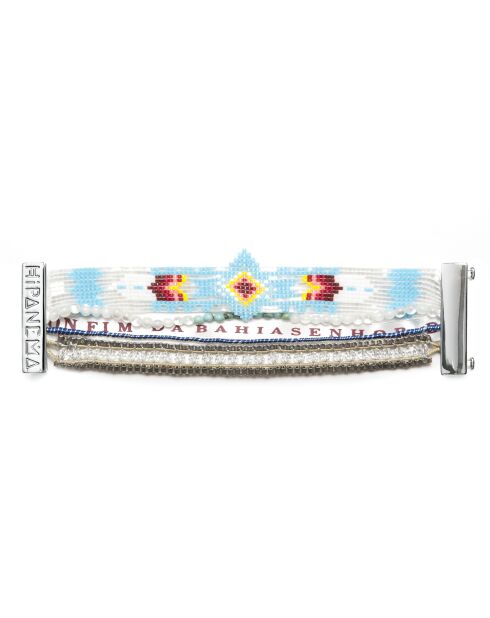 Bracelet manchette Maldives turquoise